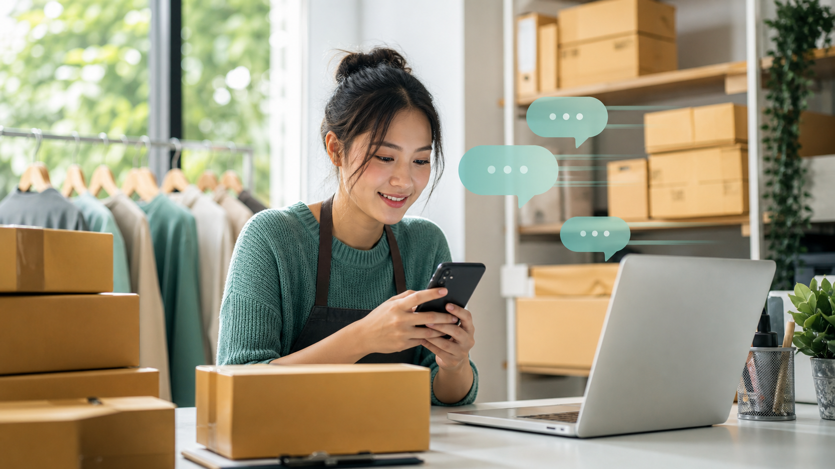 Pasar Pulse seller command centre displaying chat-response timing and store metrics