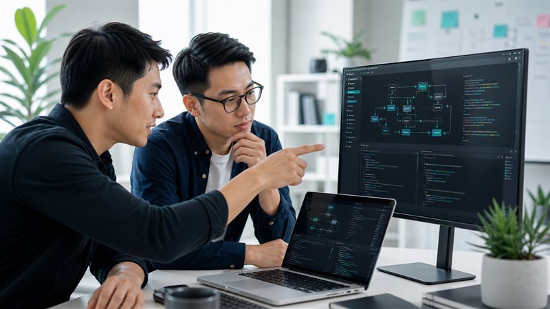 Professionals connecting AI workflows across tools and platforms